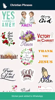 Jesus and Bible Stickers android App screenshot 0